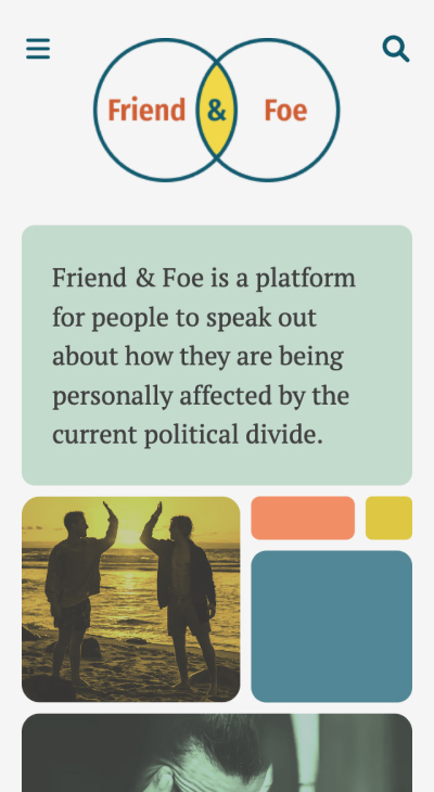 Mobile Preview of Friend and Foe Website